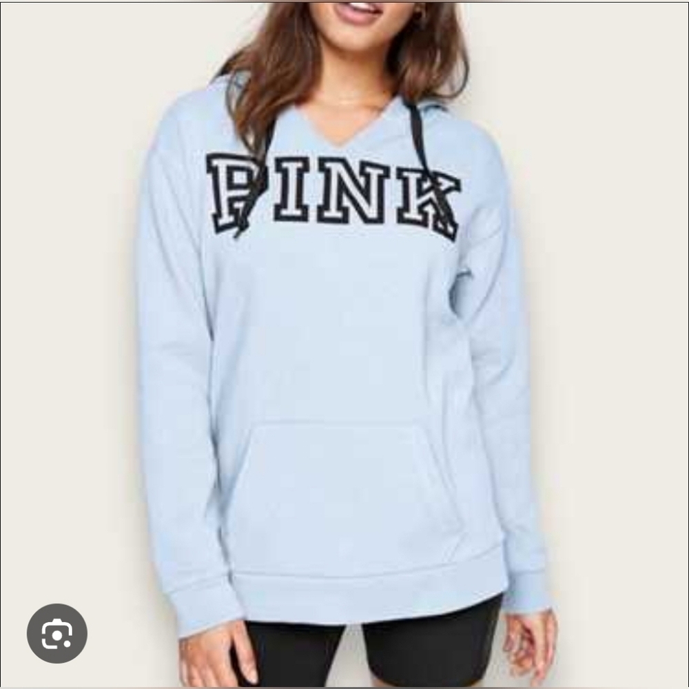 PINK Victoria's Secret Sky Blue Hoodie